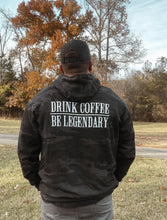 Load image into Gallery viewer, Men's Camo Hooded Sweatshirt - Black