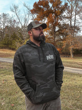 Load image into Gallery viewer, Men's Camo Hooded Sweatshirt - Black