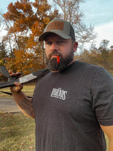 Load image into Gallery viewer, Men's Crewneck - Heather Black w/ White Logo