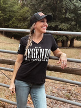 Load image into Gallery viewer, Women’s V-Neck - Heather Black w/ White Logo